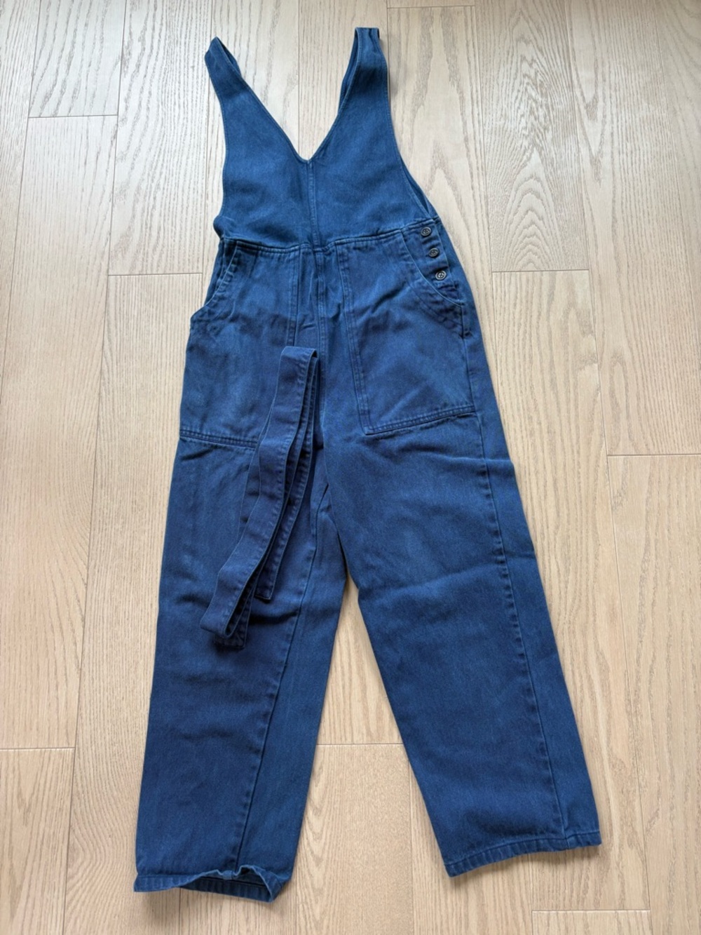 Alex Mill Ollie 100% Cotton Overalls Jumpsuit Womens Size XS Blue